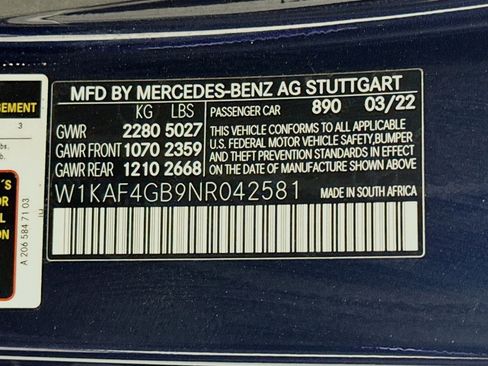 Certified 2022 Mercedes-Benz C 300 Sedan w/ Exclusive Trim Package image 25