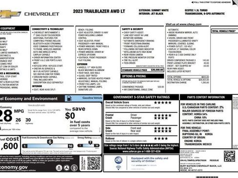 Used 2023 Chevrolet TrailBlazer LT w/ Convenience Package image 20