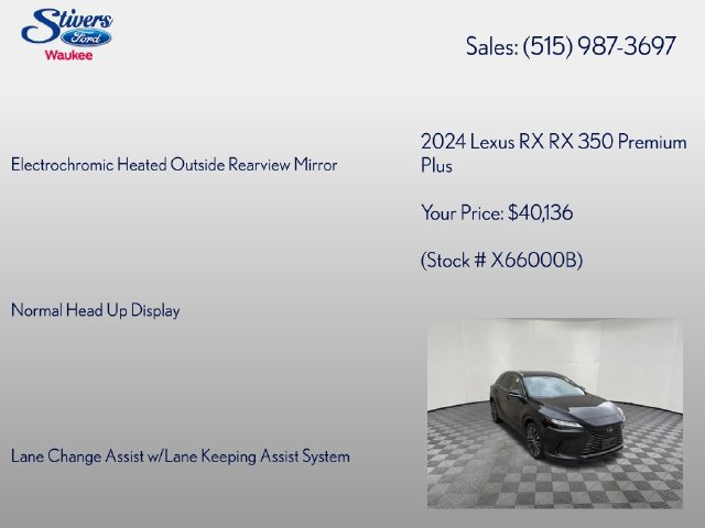 Used 2024 Lexus RX 350 Premium Plus w/ Convenience Package AWD/4WD image 16
