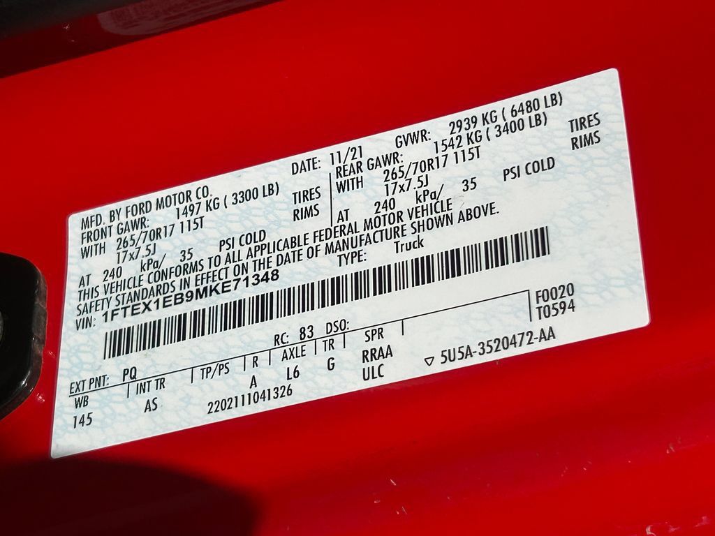 Used 2021 Ford F150 XL w/ XL Power Equipment Group AWD/4WD image 13