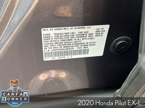 Used 2020 Honda Pilot EX-L image 37