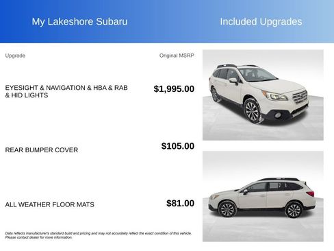 Used 2017 Subaru Outback 2.5i Limited image 8