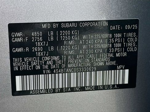 New 2025 Subaru Outback Limited image 31