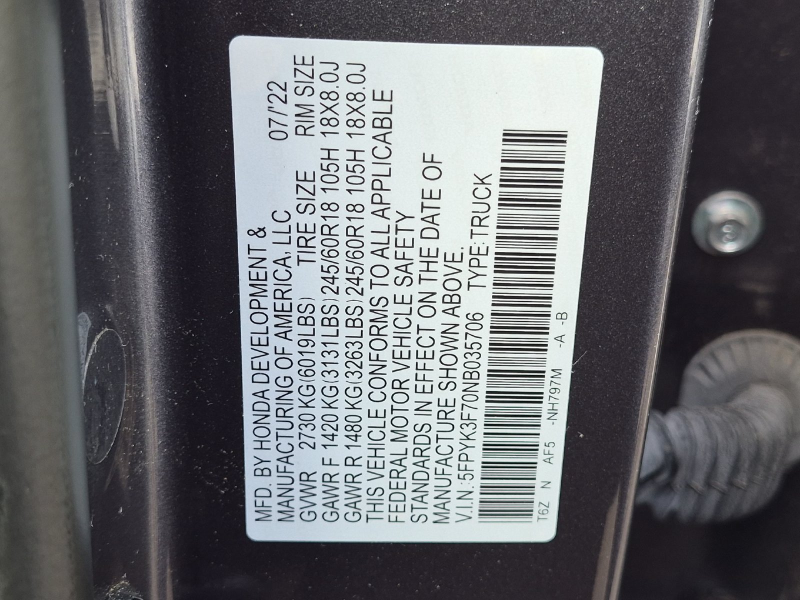 Used 2022 Honda Ridgeline RTL-E image 37