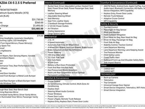 New 2025 MAZDA CX-5 AWD 2.5 S w/ Preferred Package image 5