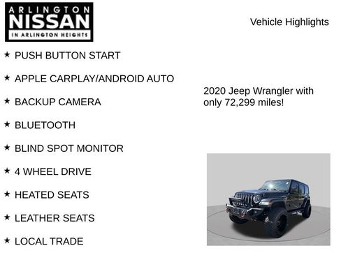 Used 2020 Jeep Wrangler Unlimited Sahara w/ Uconnect 4C Nav & Sound Group AWD/4WD image 7