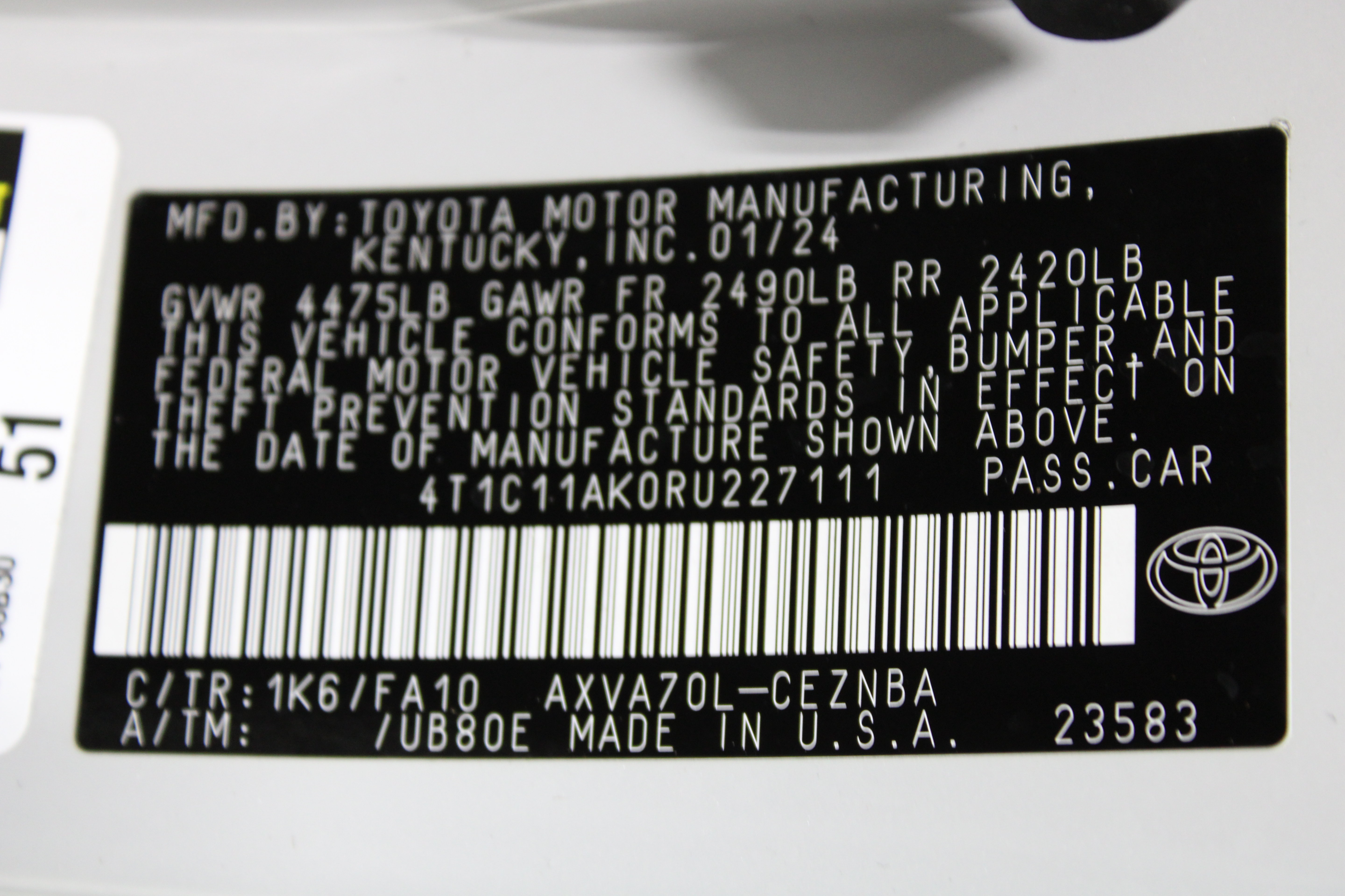 Used 2024 Toyota Camry LE FWD image 38