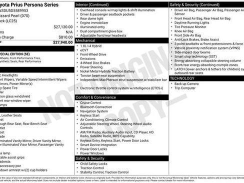 Used 2013 Toyota Prius Persona Series FWD image 4