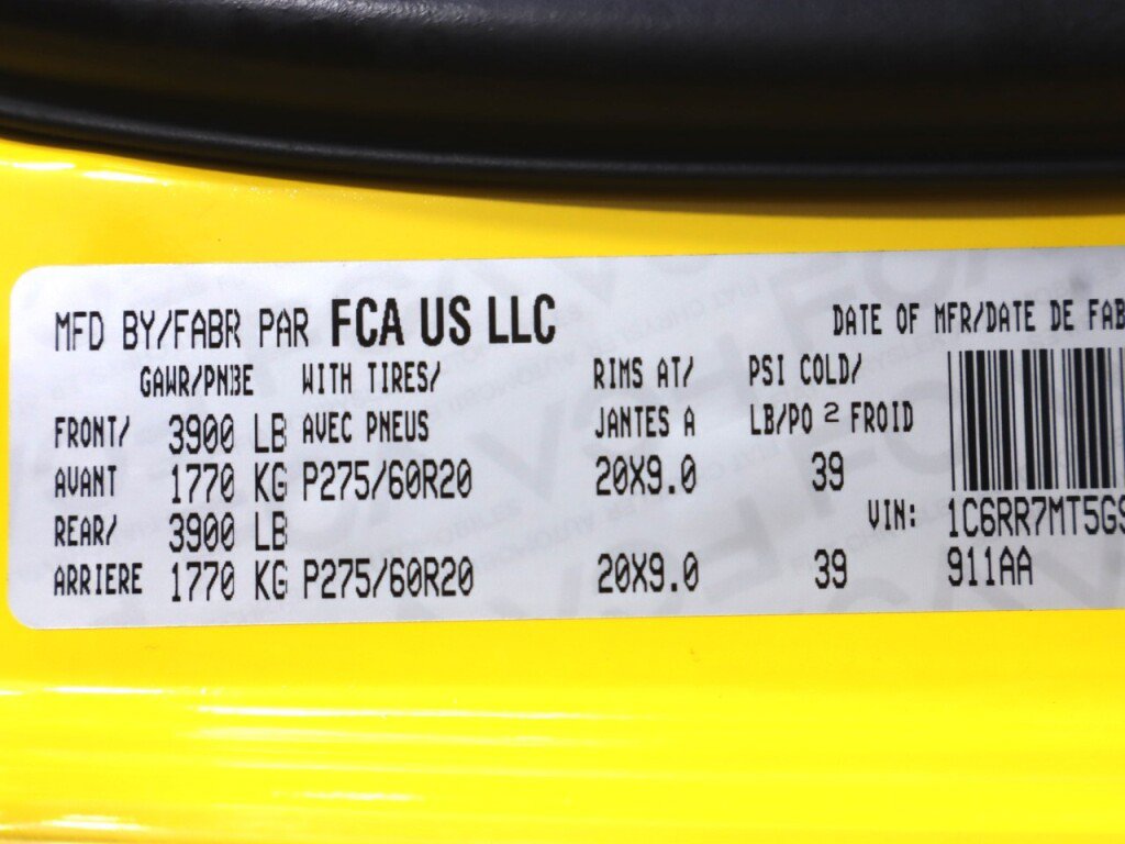 Used 2016 RAM 1500 Sport w/ Stinger Yellow Sport Package AWD/4WD image 46