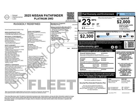 Certified 2025 Nissan Pathfinder Platinum FWD image 7