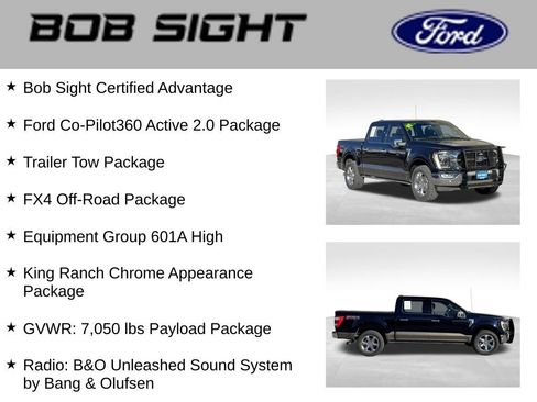 Used 2021 Ford F150 King Ranch w/ Equipment Group 601A High image 3