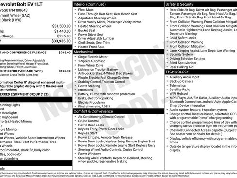 Used 2022 Chevrolet Bolt LT FWD image 2