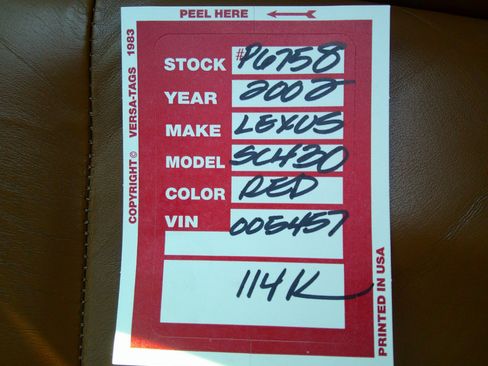 Used 2002 Lexus SC 430 Convertible image 59