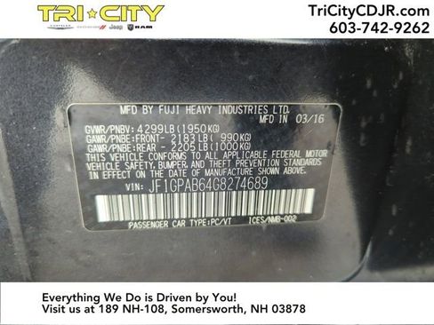 Used 2016 Subaru Impreza 2.0i Premium image 36