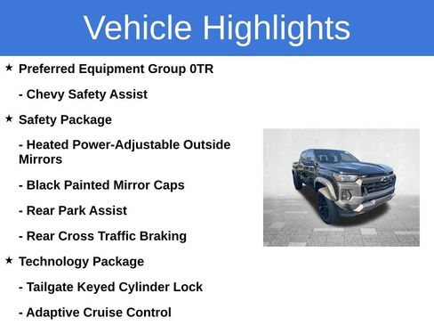 Used 2024 Chevrolet Colorado Trail Boss w/ Technology Package AWD/4WD image 3