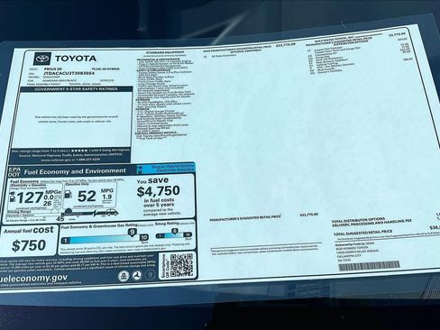 New 2026 Toyota Prius Plug-In Hybrid FWD image 21