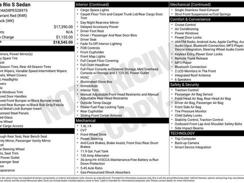 Used 2023 Kia Rio S image 6