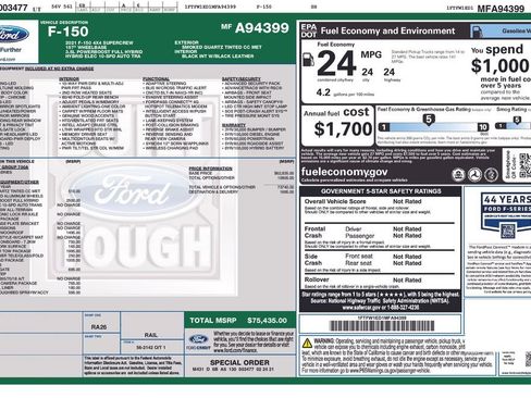 Used 2021 Ford F150 Platinum w/ Max Trailer Tow Package AWD/4WD image 31