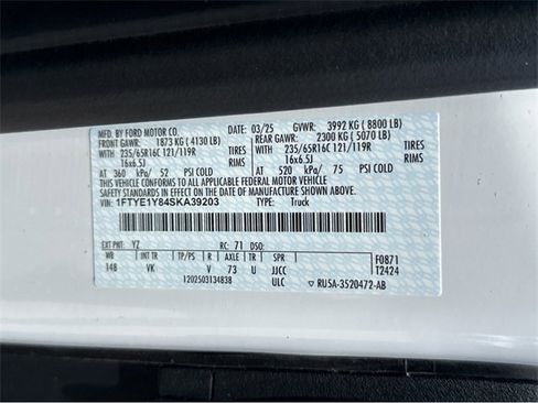 New 2025 Ford Transit 150 Low Roof image 20