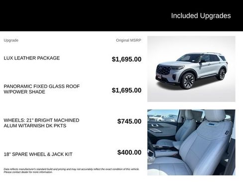 New 2026 Ford Explorer Platinum w/ LUX Leather Package AWD/4WD image 5