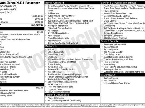 Used 2014 Toyota Sienna XLE FWD image 3