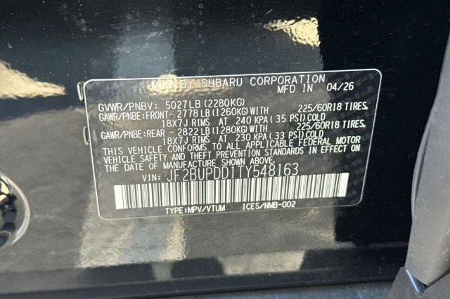 New 2026 Subaru Outback Limited AWD/4WD image 25