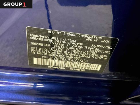 Certified 2025 Subaru Crosstrek 2.5i Premium AWD/4WD image 37