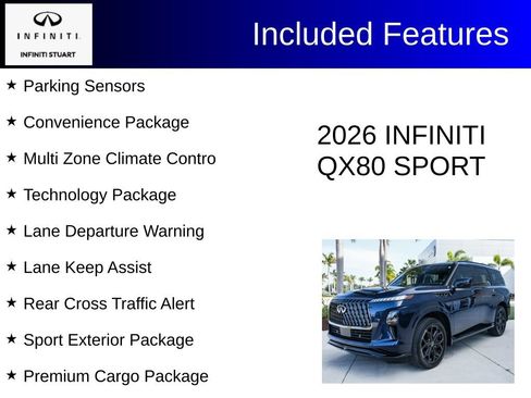 Certified 2026 INFINITI QX80 4WD w/ Sport Exterior Package image 4