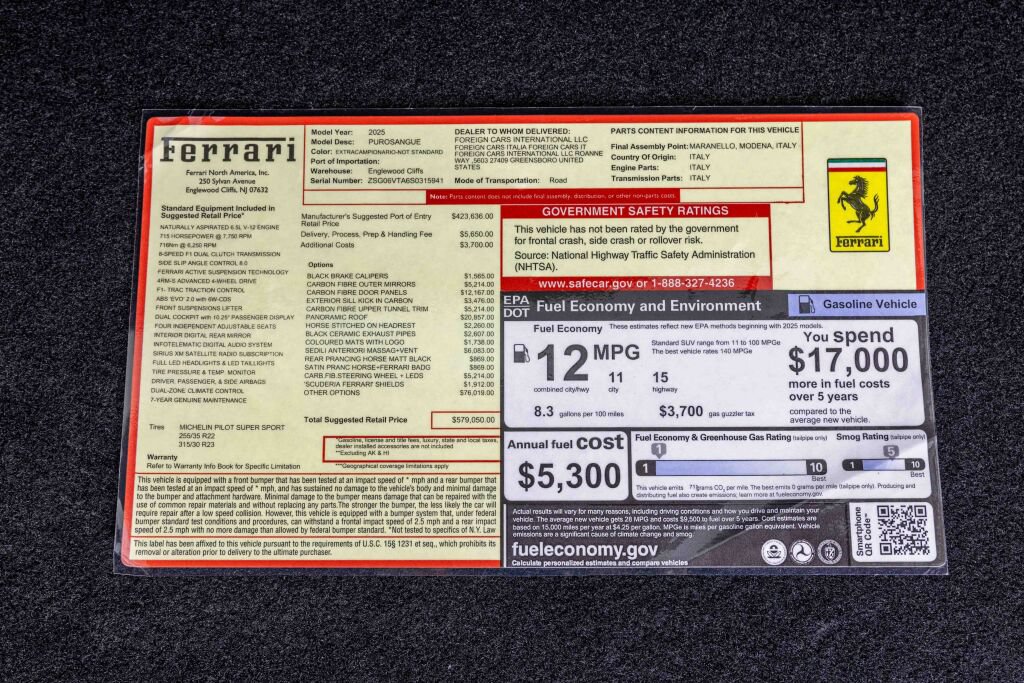 Used 2025 Ferrari Purosangue AWD/4WD image 82