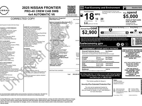 Used 2025 Nissan Frontier PRO-4X w/ Pro Premium Package AWD/4WD image 57