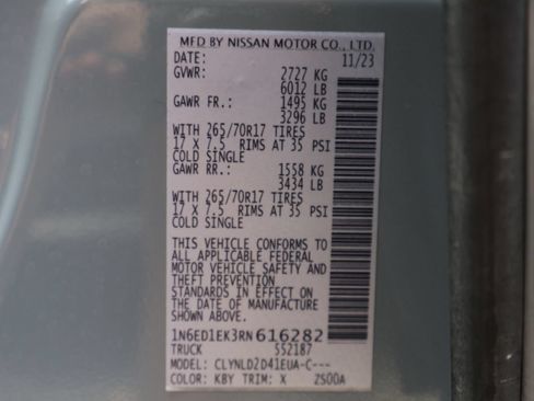 Used 2024 Nissan Frontier PRO-4X w/ Pro Convenience Package AWD/4WD image 40