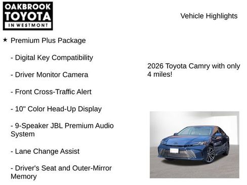New 2026 Toyota Camry XLE AWD/4WD image 7