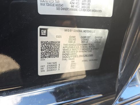 Certified 2021 Chevrolet Silverado 1500 LTZ w/ Technology Package AWD/4WD image 36