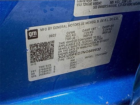 Used 2022 Chevrolet Silverado 1500 LT Trail Boss w/ Protection Package image 14