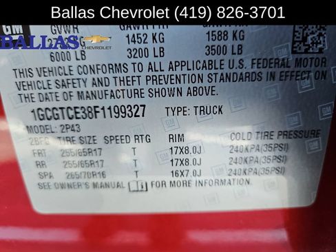 Certified 2015 Chevrolet Colorado Z71 AWD/4WD image 33