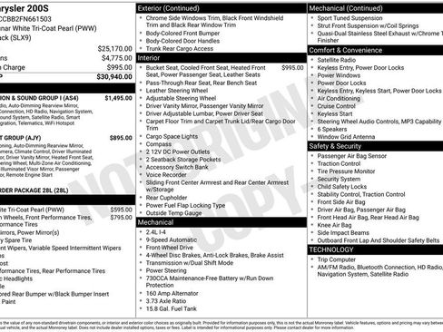 Used 2015 Chrysler 200 S w/ Navigation & Sound Group I image 7