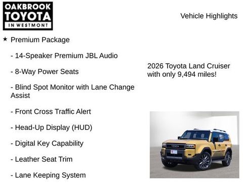Certified 2026 Toyota Land Cruiser w/ Premium Package AWD/4WD image 6