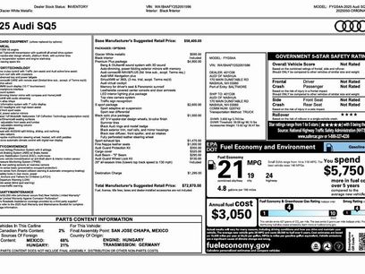 Used 2025 Audi SQ5 Premium Plus w/ Premium Plus Package