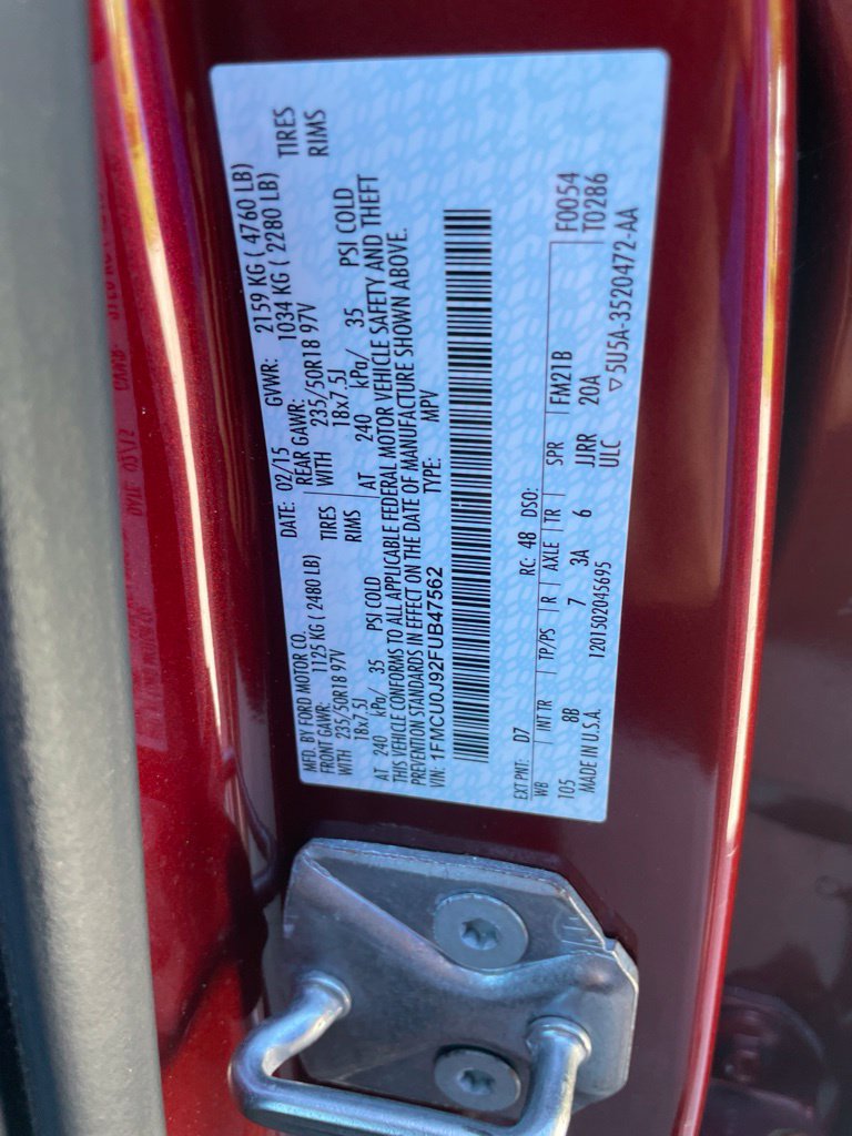 Used 2015 Ford Escape Titanium FWD image 14