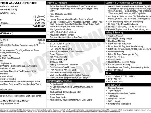 Used 2025 Genesis G80 2.5T Advanced image 5