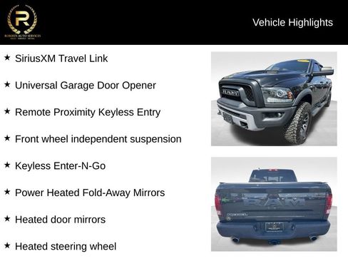 Used 2017 RAM 1500 Rebel w/ Luxury Group AWD/4WD image 9