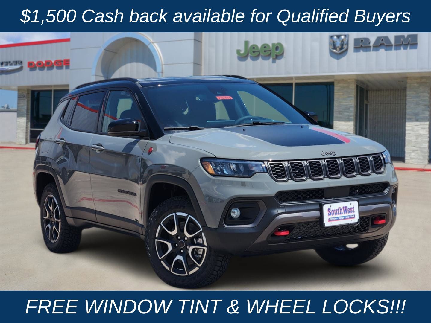 New 2026 Jeep Compass Trailhawk AWD/4WD 360° Tour