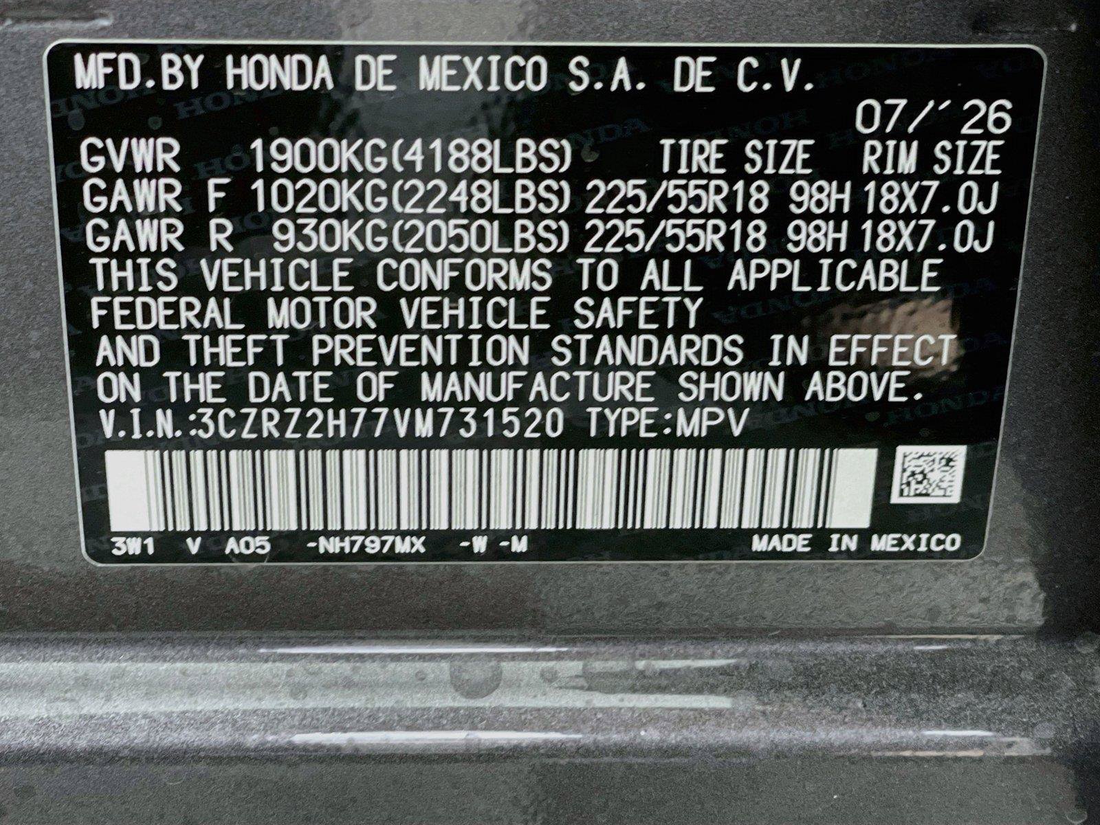 New 2027 Honda HR-V EX-L image 25