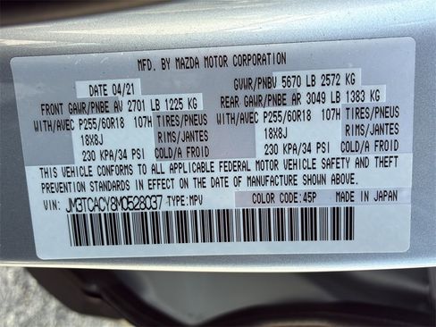 Used 2021 MAZDA CX-9 Touring image 39