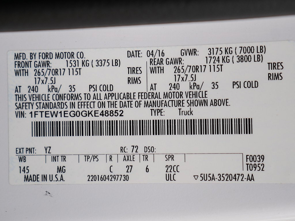 Used 2016 Ford F150 XLT AWD/4WD image 57