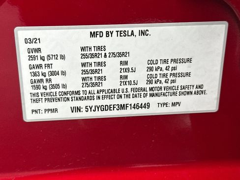 Used 2021 Tesla Model Y Performance image 28