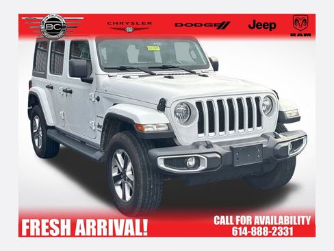 Used 2021 Jeep Wrangler Unlimited Sahara w/ Uconnect 4C Nav & Sound Group AWD/4WD image 1