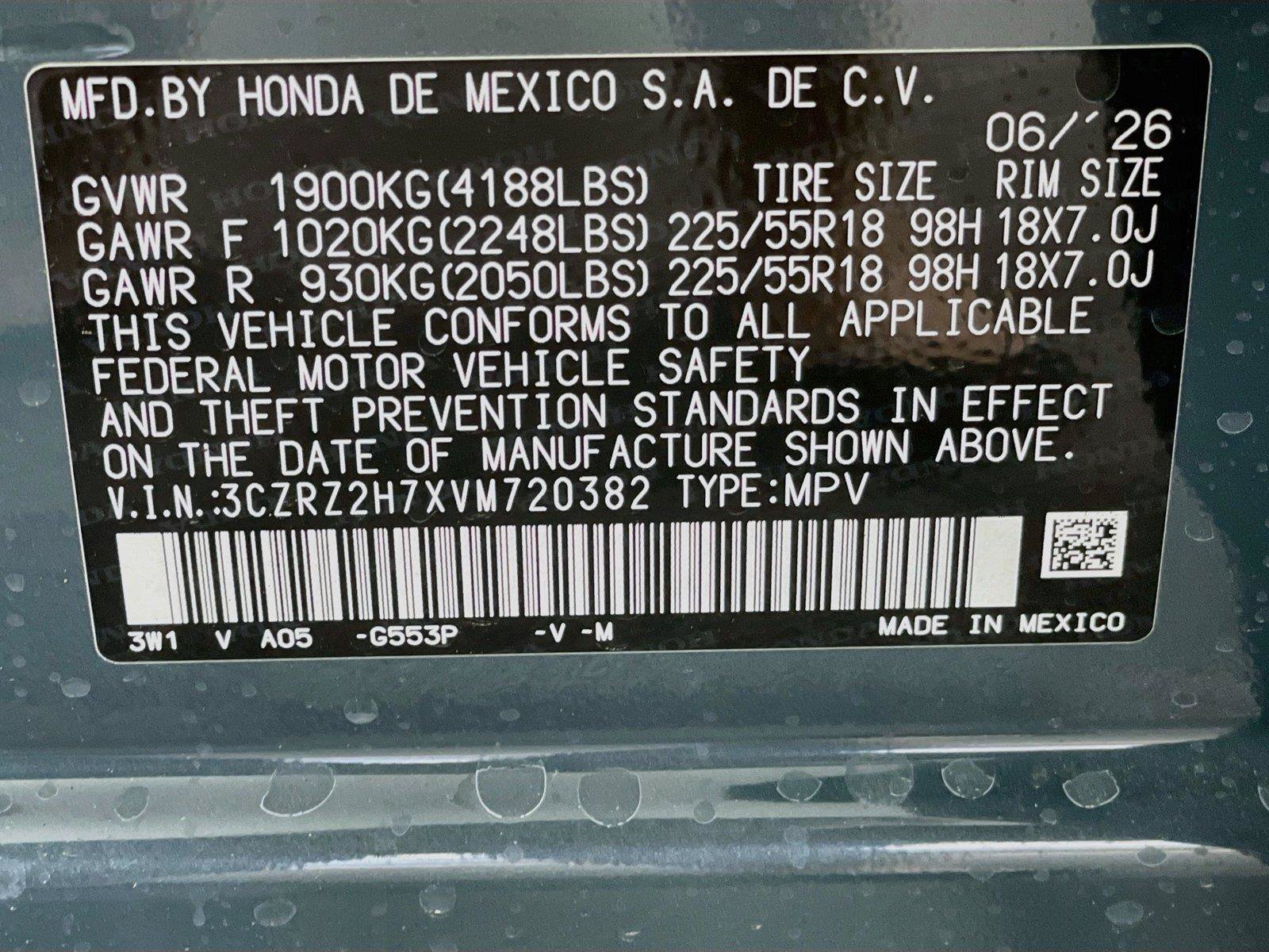 New 2027 Honda HR-V EX-L image 25
