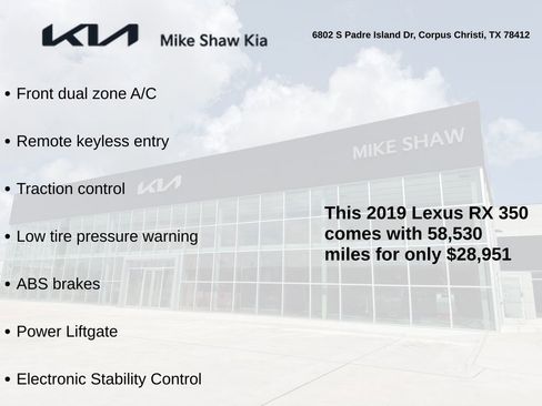 Used 2019 Lexus RX 350 FWD w/ Luxury Package image 2