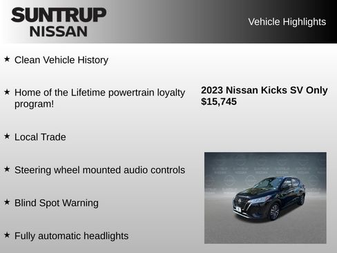 Used 2023 Nissan Kicks SV FWD image 8